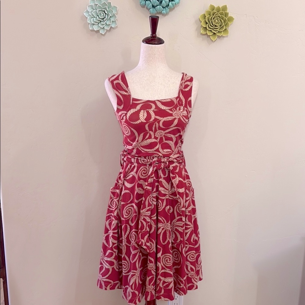Effie’s Heart Nautical Red and White Rooe Dress M